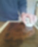 French polishing at furniture restoration workshop Tongham Surrey
