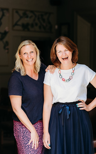 Jo and Lauren founders of Women's Work Social female founder community Surrey