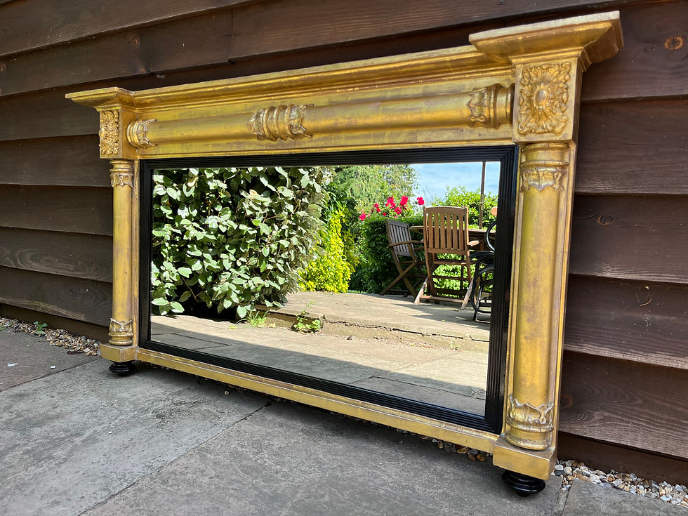 After gilding and gold leaf work on a William IV Mirror.