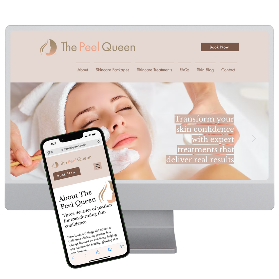 The Peel Queen - Wix Website Refresh. Addlestone, Surrey