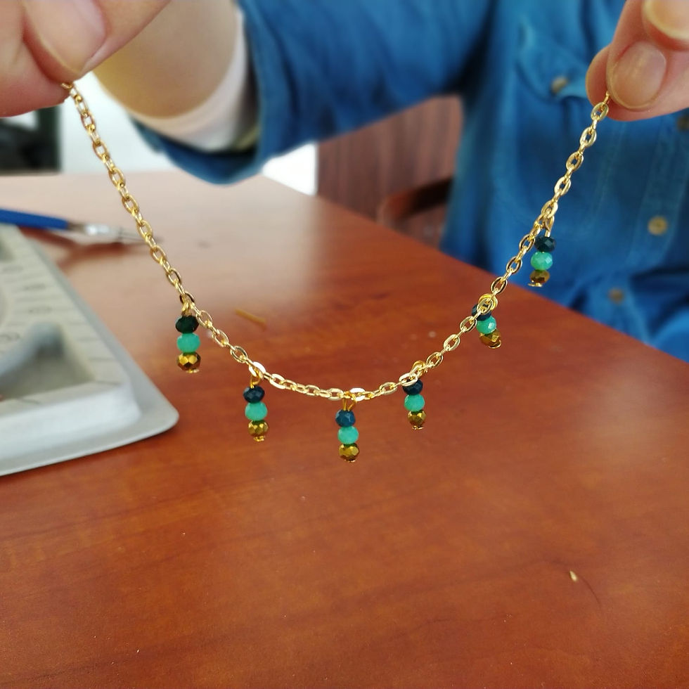 שרשרת או צמיד עם תליונים מחוברים