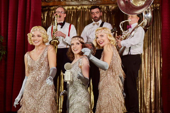 Hire 1920's dancers Great Gatsby themed dancers for your luxury event party, 1920's singers, magician, tap dancers, Gatsby theme party, Flappers, Charleston Dancers London UK