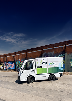 Mobiler LKW mit Elektromotor und Smartlocker auf der Ladefläche zur temporären Sortimentserweiterung