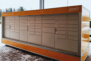 SmartLocker Anhänger der finnischen Post Posti