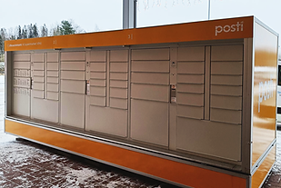 SmartLocker Anhänger der finnischen Post Posti