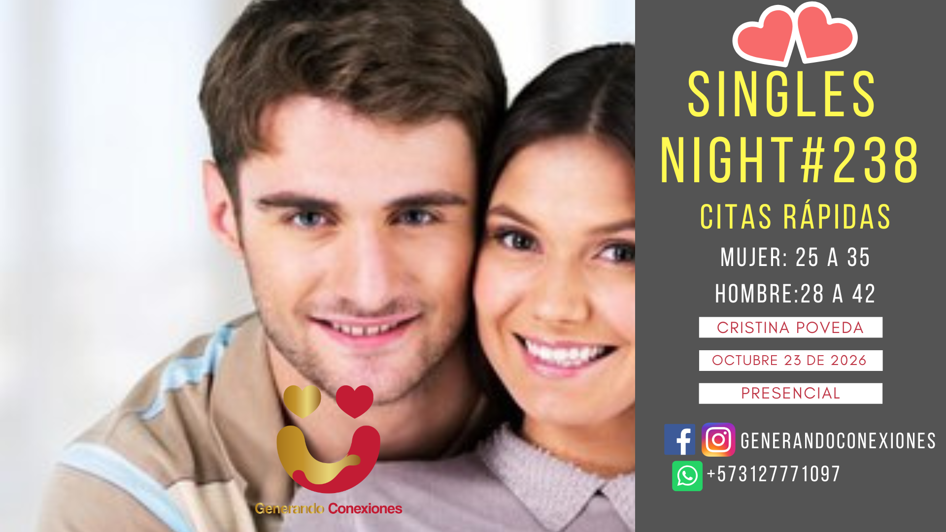 Singles Night #238 (M:25 a 35 - H:28 a 42)