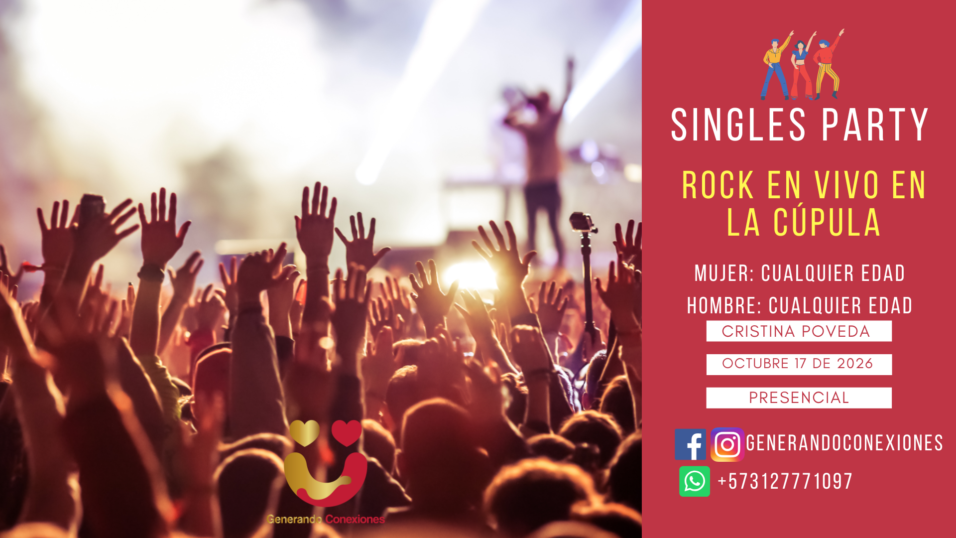 Singles Party: Noche de Rock en vivo en La Cúpula