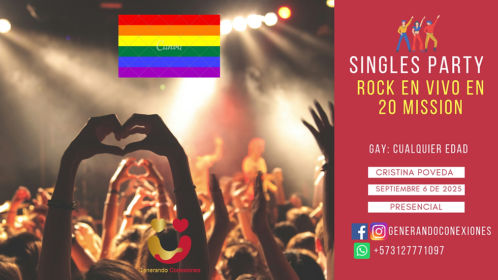 Singles Party: Gays-Noche de Rock en vivo en 20 Misión