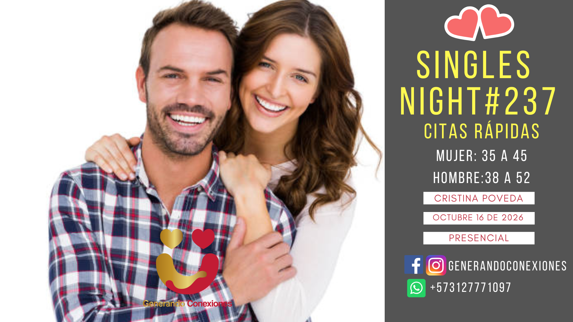 Singles Night #237 (M:35 a 45 - H:38 a 52)