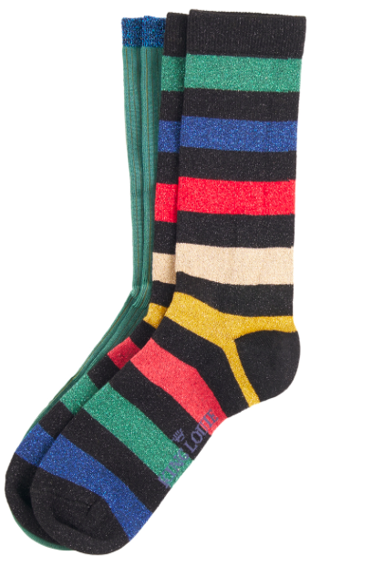 Socks 2-Pack Lurex Stripe