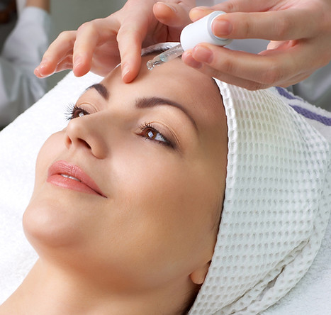 Facial treatment session