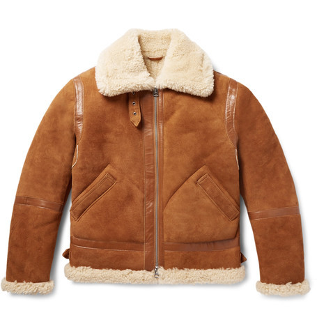 ACNE STUDIOS Ian Leather-Trimmed Shearling Jacket duffy