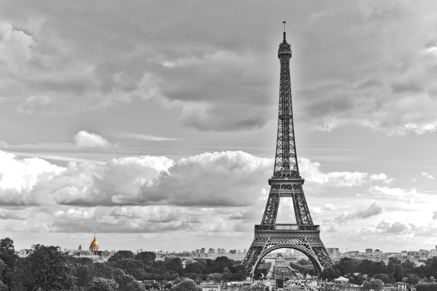 Eiffel Tower Gold Dome