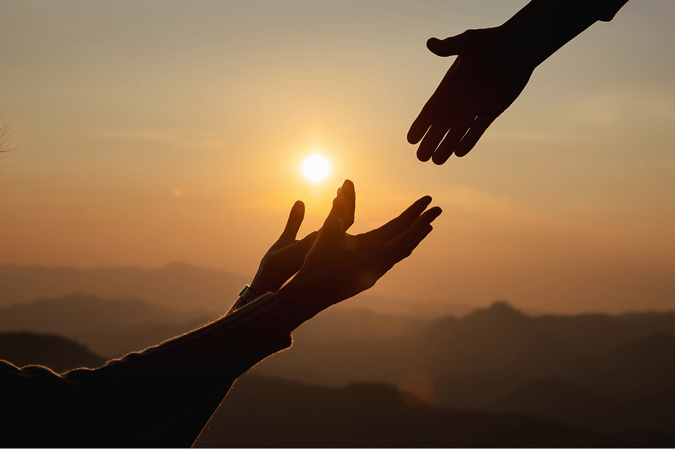 reaching out to love someone