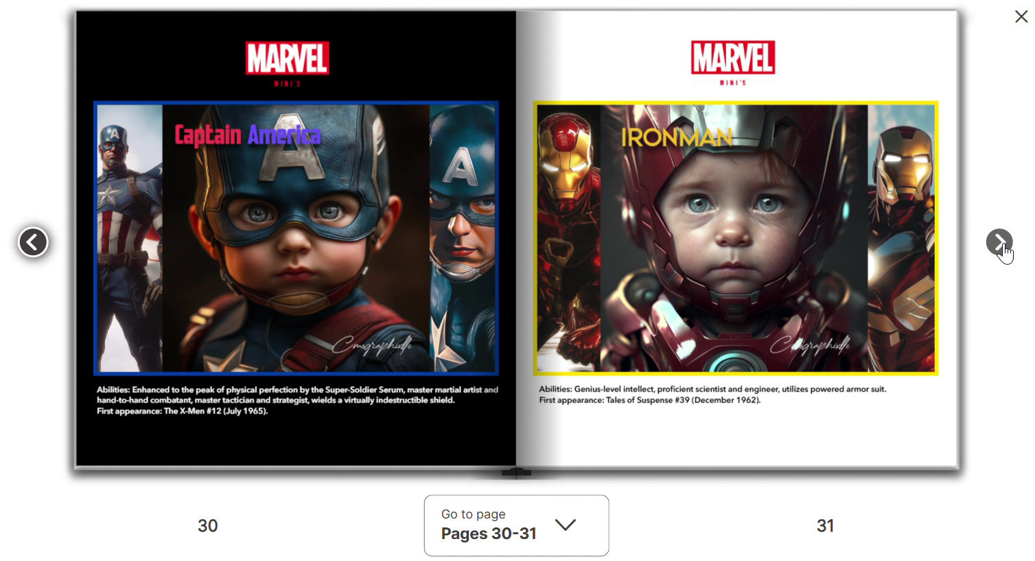 Marvel Mini's Hero & Villains 8x8 Softcover Book