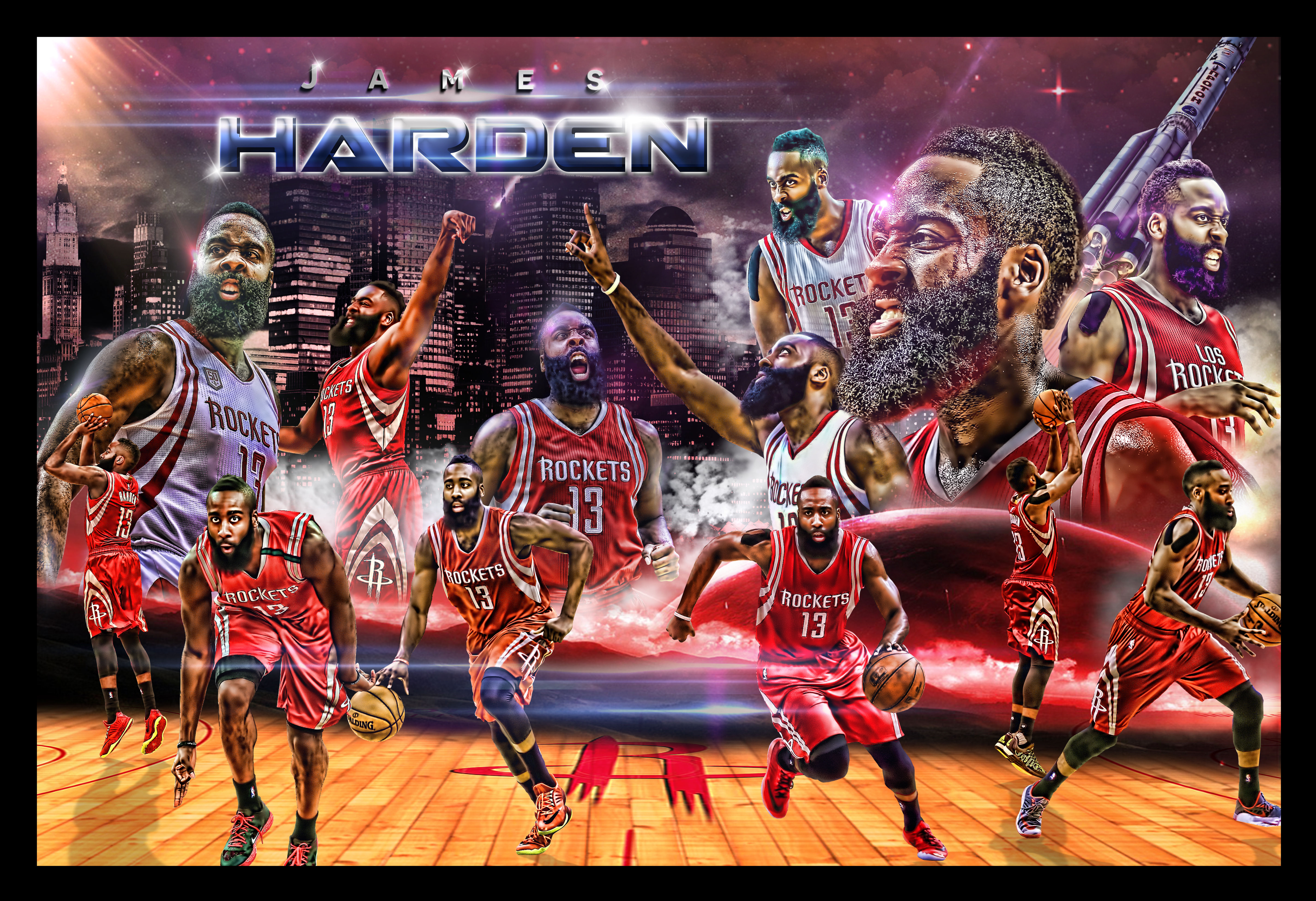 James Harden Lithogram