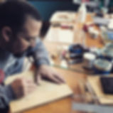 Carving a wood block
