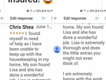 5 star client review