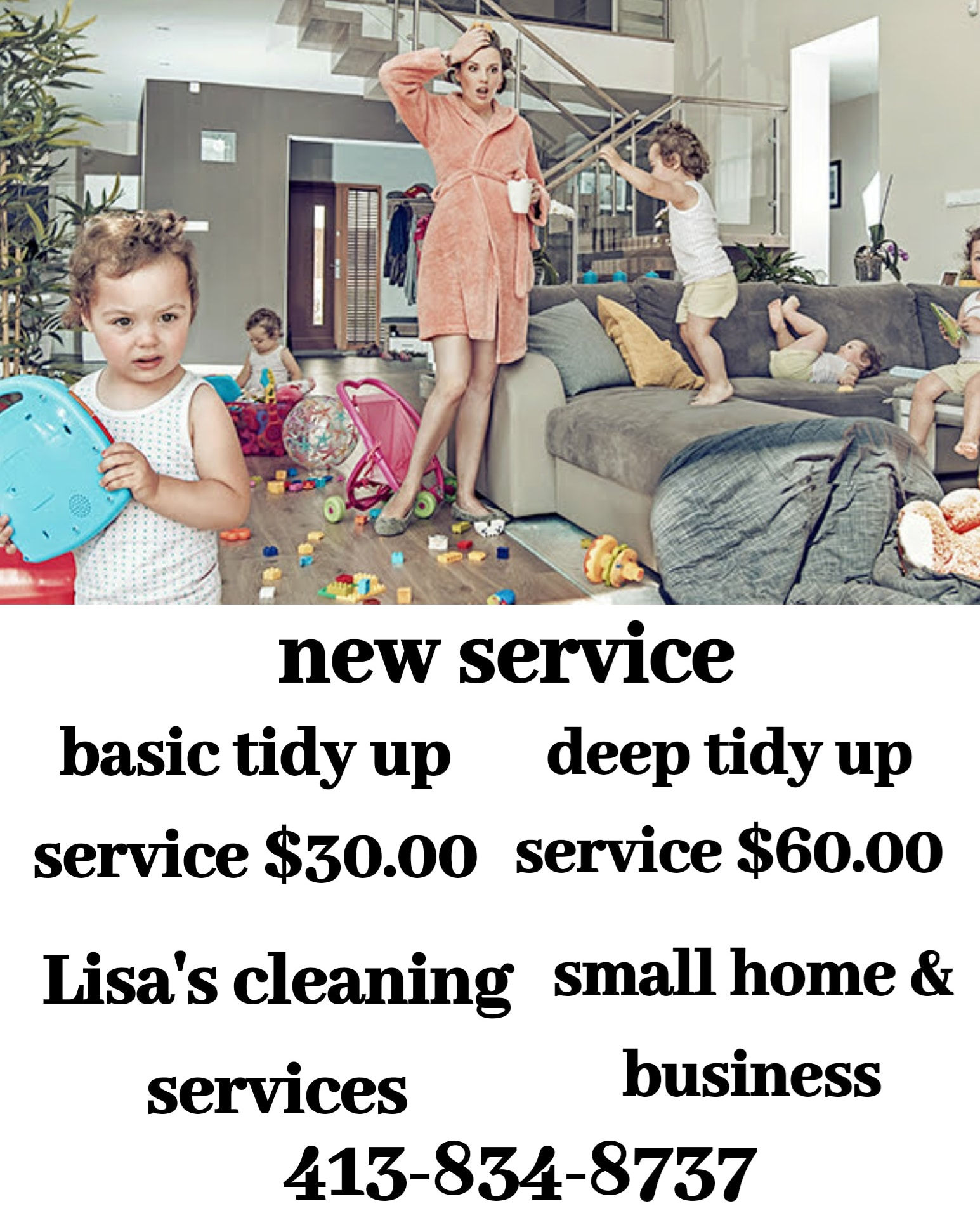 Small deep tidy up service