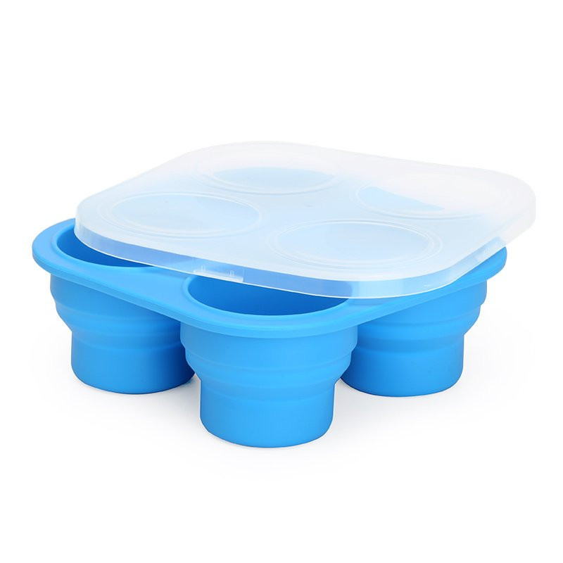 Collapsible Baby Food Frezzer Tray -Blueberry Bubble