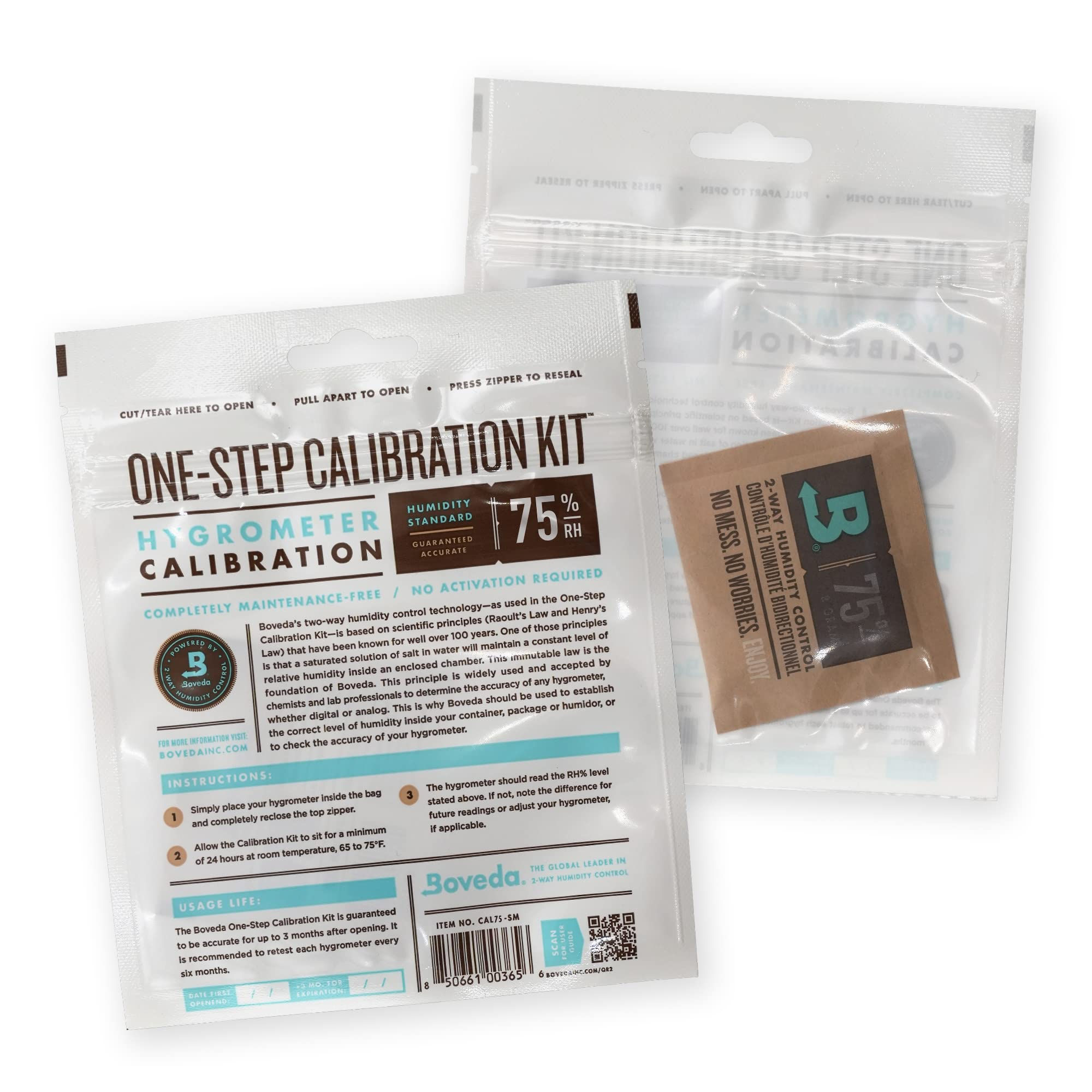 One Step Hygrometer Calibration Kit 75%