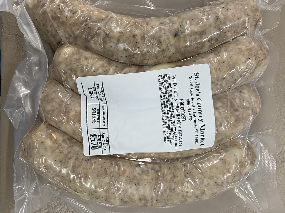 Pre Cooked Wild Rice and Mushroom Brat website