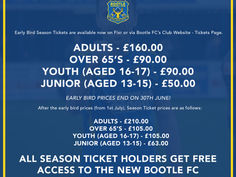 Early Bird Season Ticket Release