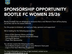 Bootle FC women seek sponsorship for 2025/26