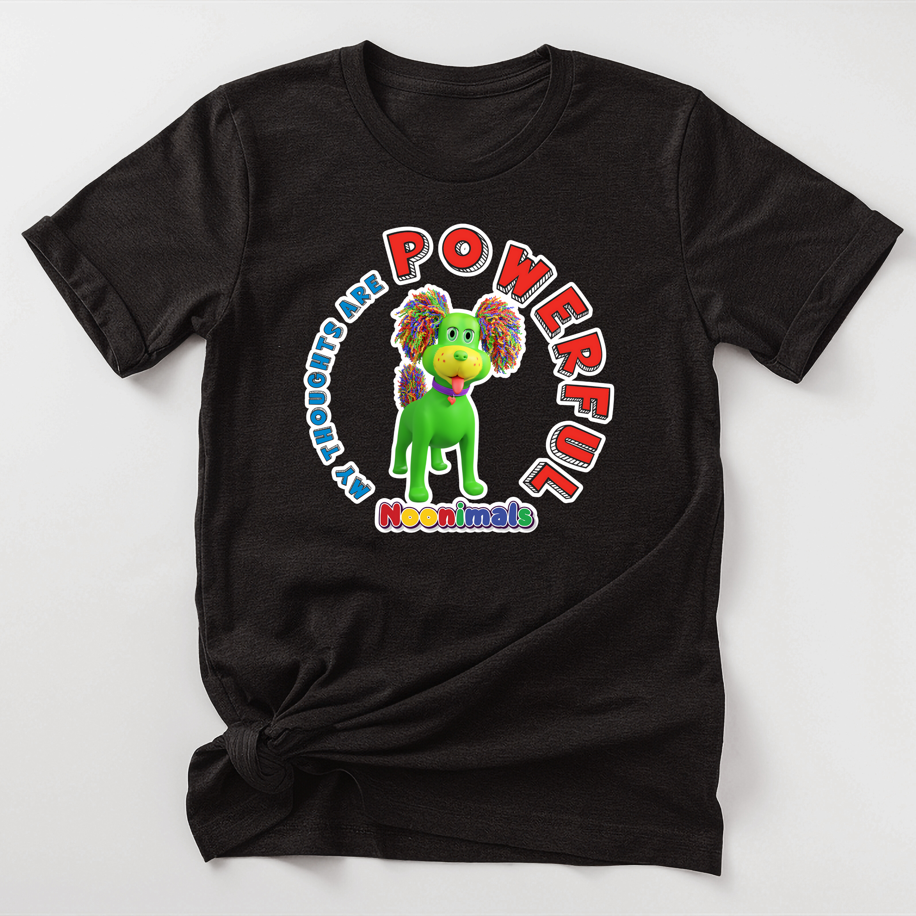 Noonimals "My Thoughts Are Powerful" (Featuring Dopy Dog) - Adult Unisex Tee