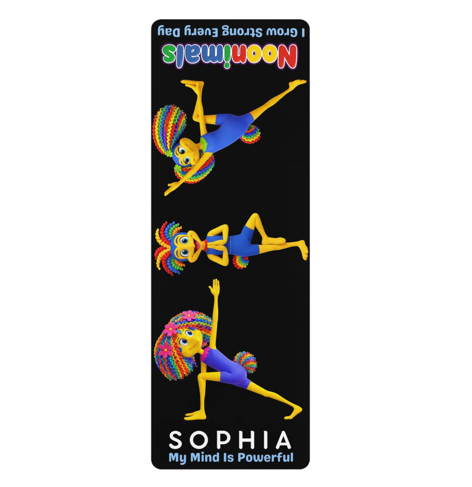 Personalized Yoga Mat - Featuring Barry, Bernadette and Bernice  (#120)