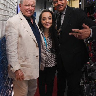 Luciana machado neil degrase tyson and william shatner the universe is absurd promo
