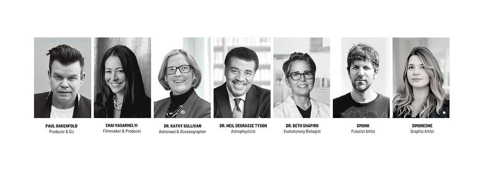 Luciana Machado / Lucy Machado
A collage of seven black-and-white portraits of various professionals with titles; monochrome background with a clean, professional look.