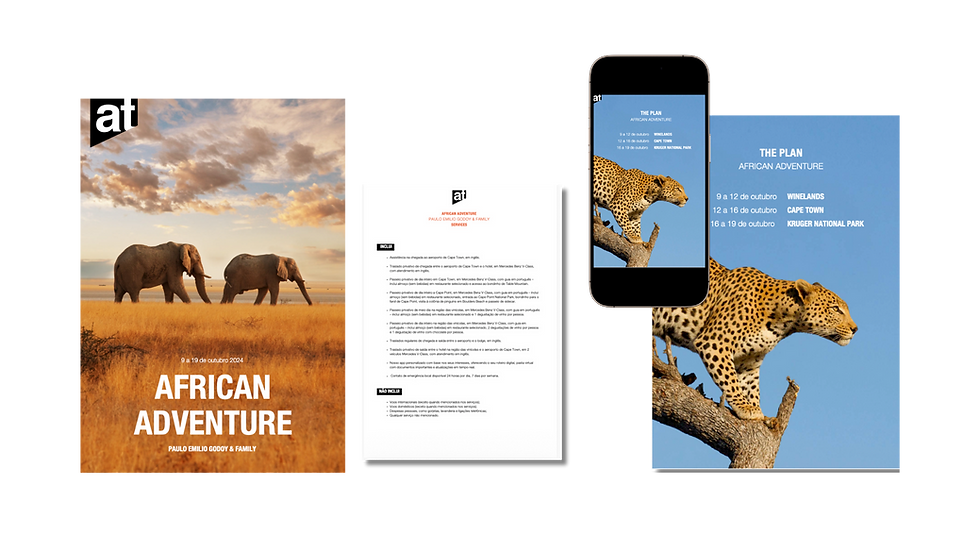 Bespoke luxury travel proposal designed by Luciana Machado for Art of Travel Brazil