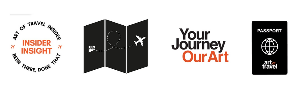 Icons and symbols designed by Luciana Machado for Art of Travel Brazil