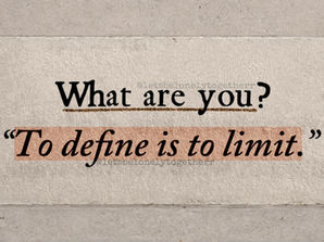 Luciana-machado - what are you? to define is to limit quote
