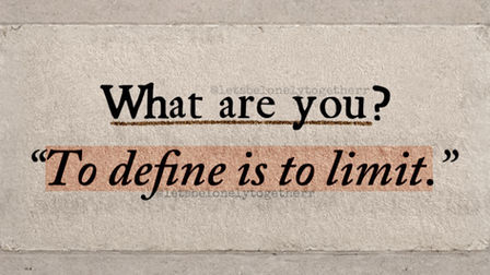 Luciana-machado - what are you? to define is to limit quote