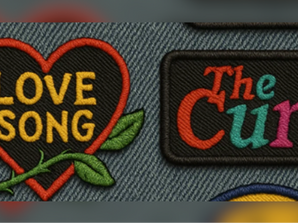 The Cure Experiment: Embroidered Patches