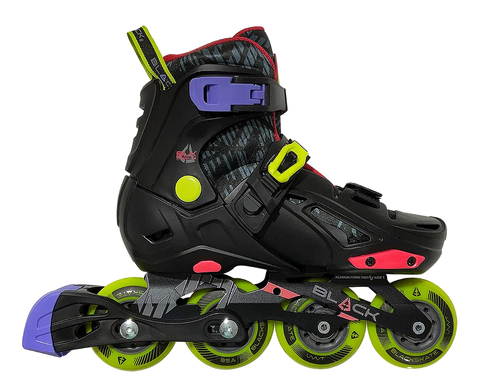 Miniatura: Patines Freeskate Black Q2 N/Verde