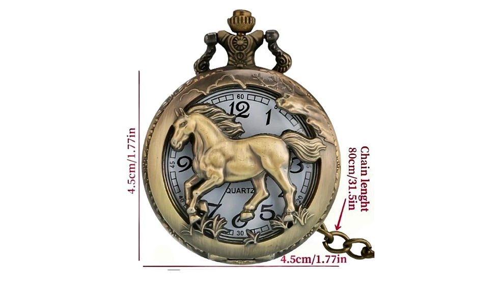 Miniatura: Reloj de Bolsillo Caballo Galopando