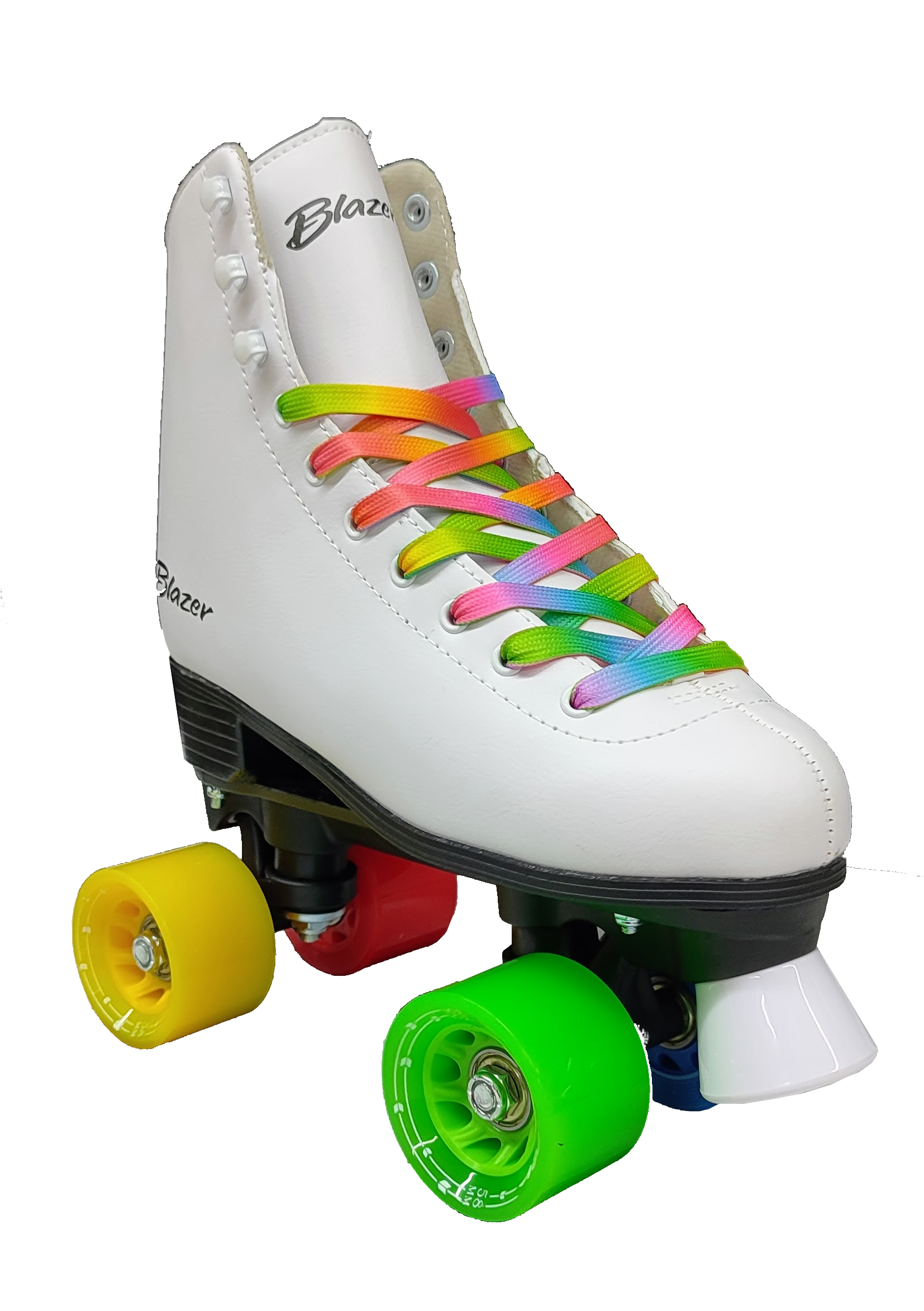 Patines Roller Clasico 4 Ruedas Blazer Blanco/Colores CT-006