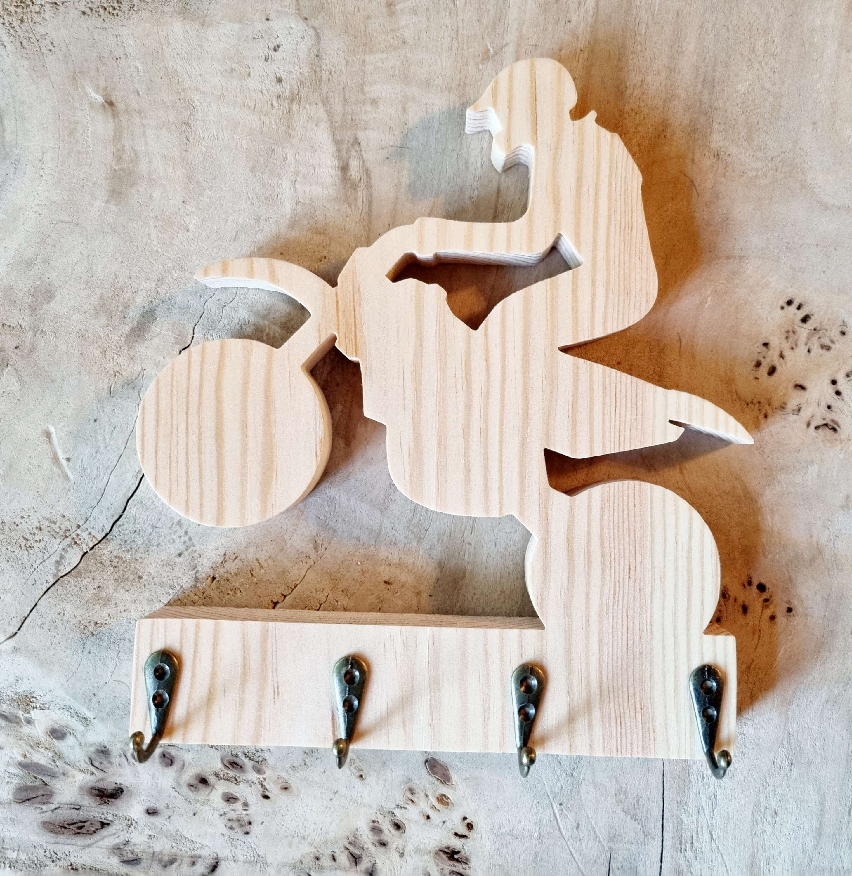 Accroche clefs moto cross