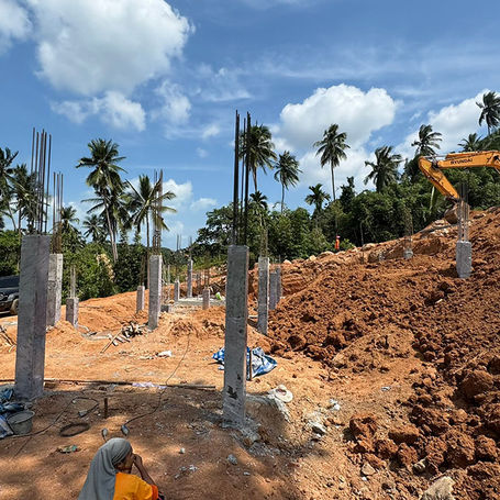 Mise à jour du chantier des villas Bel Roc Samui, 1er février 2026