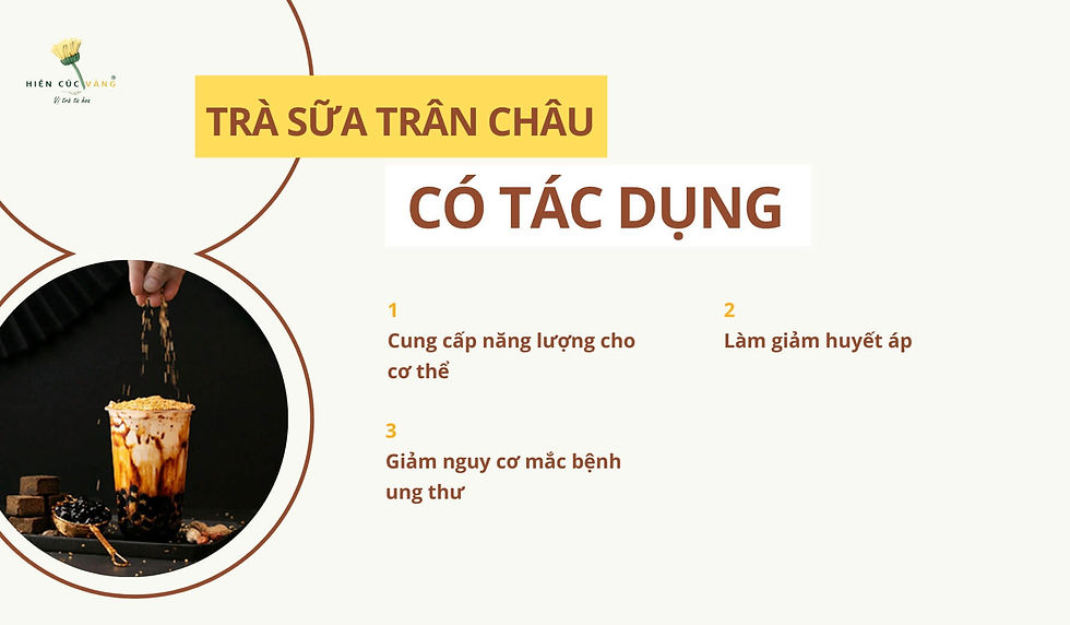 Lợi ích của trà sữa