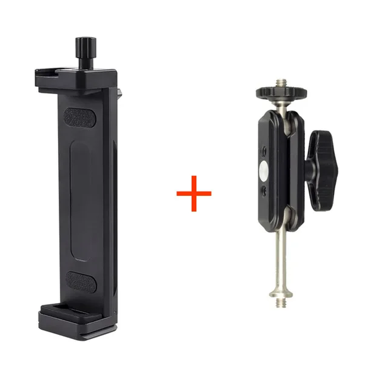 Thumbnail: Universal Aluminum Alloy Tablet Phone Stand Holder Clip Tripod Adjustable Bracke