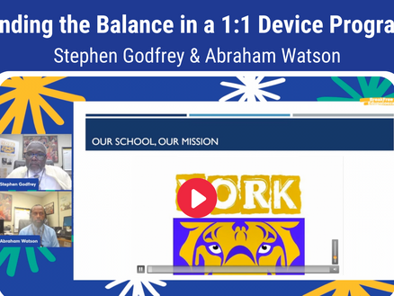 Finding the Balance in a 1:1 Device Program