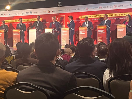 Candidates at Podiums