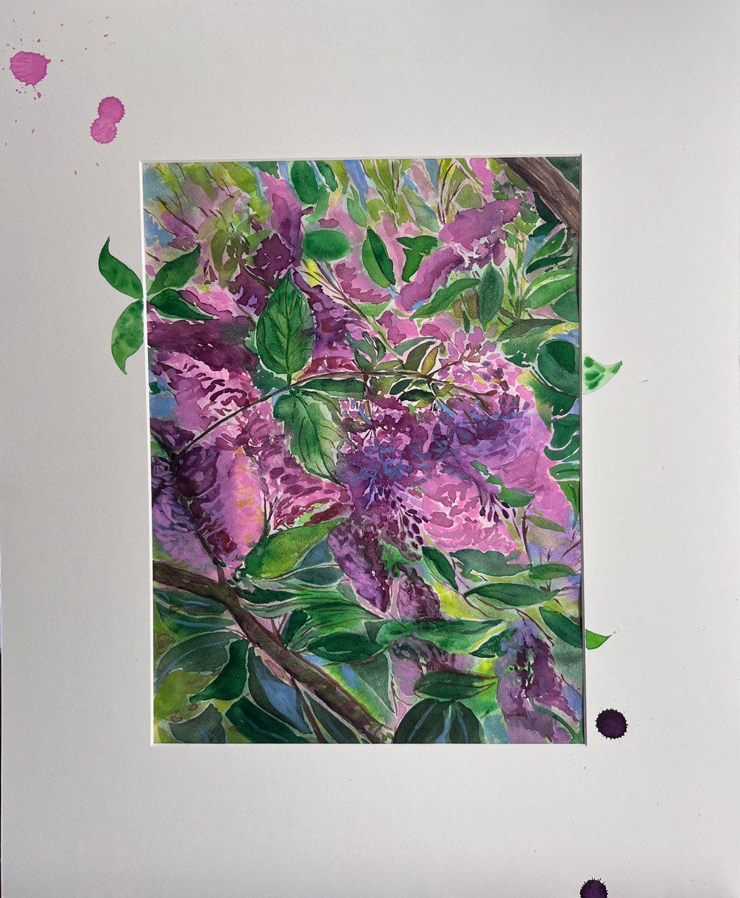 Watercolour. Flowers