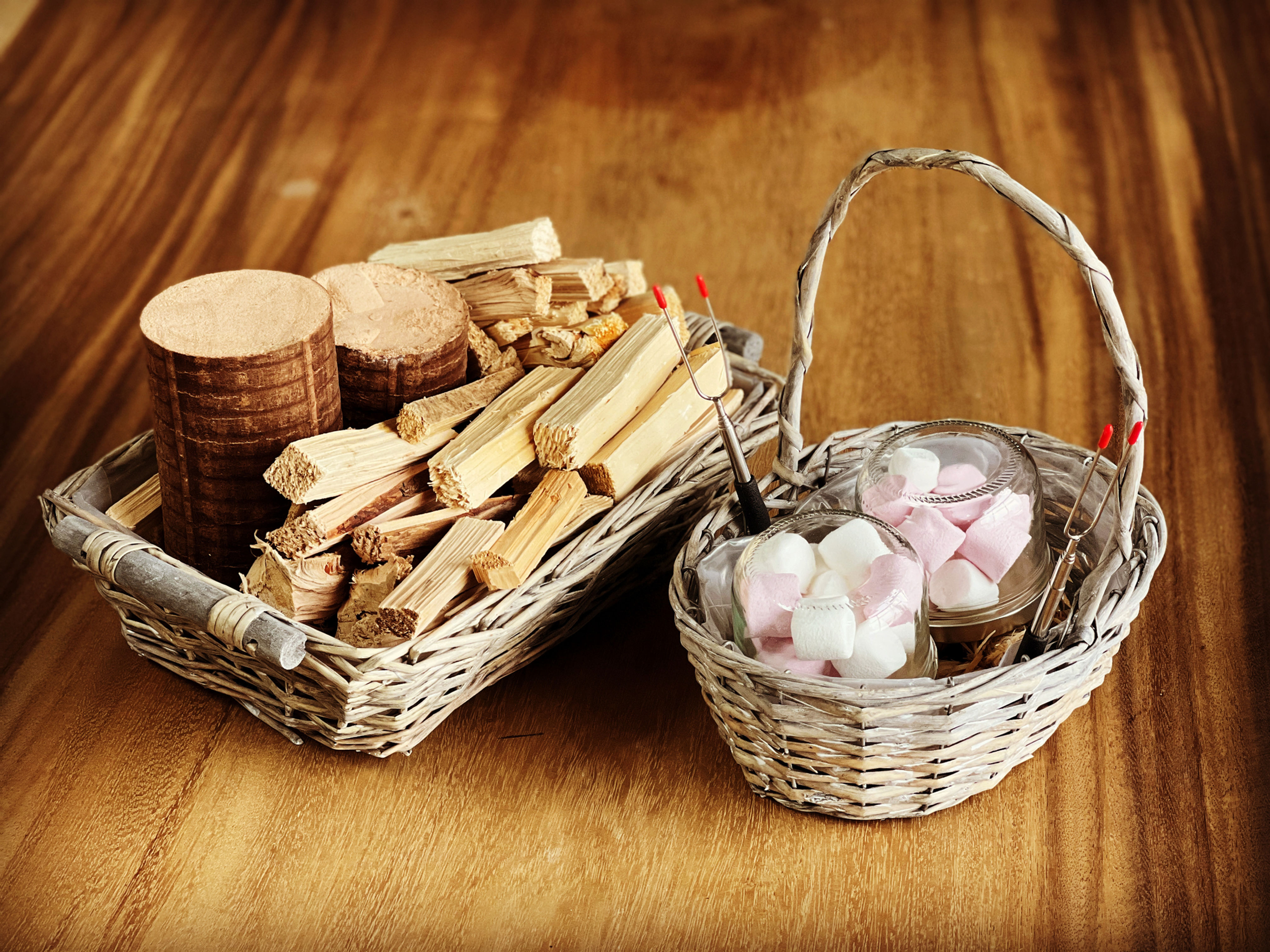 Feux de bois et chamallow