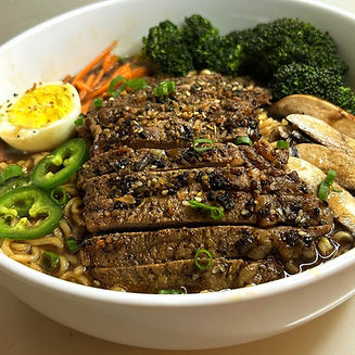 Sesame Crusted Steak Ramen