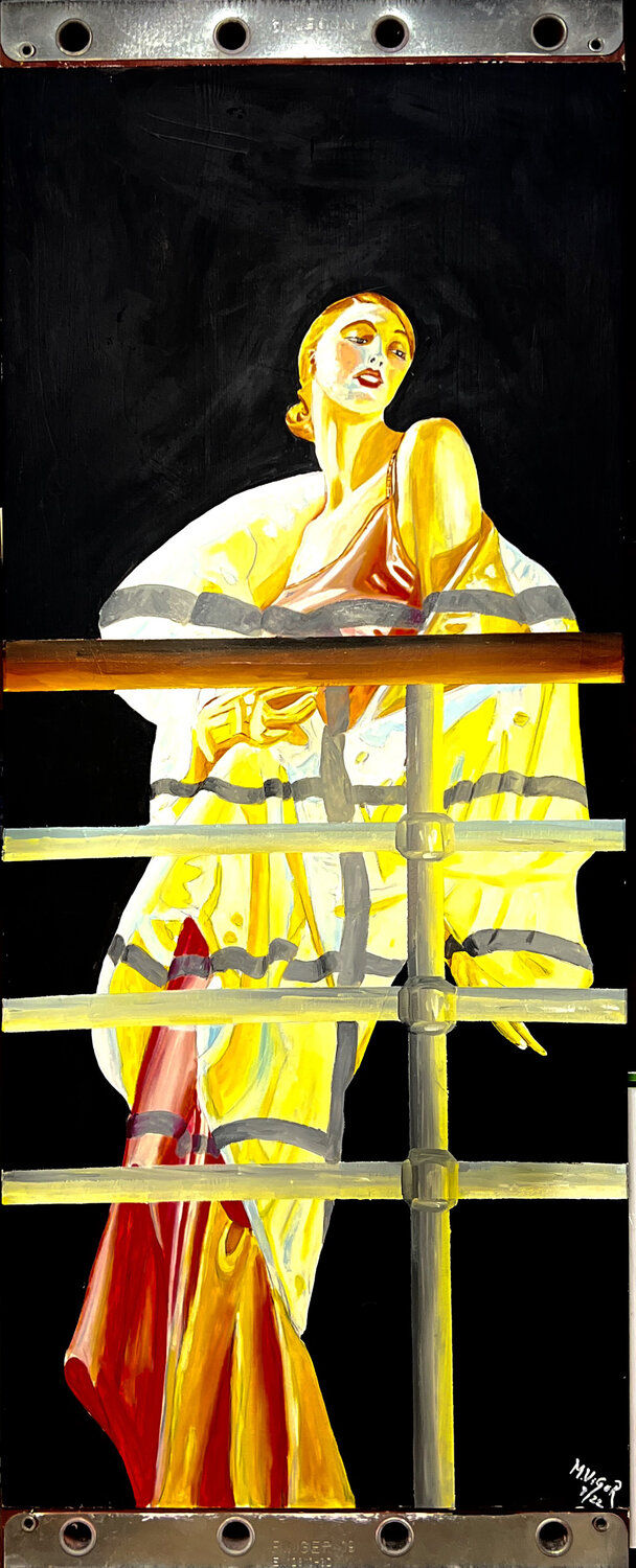 painting SHE WAS 18